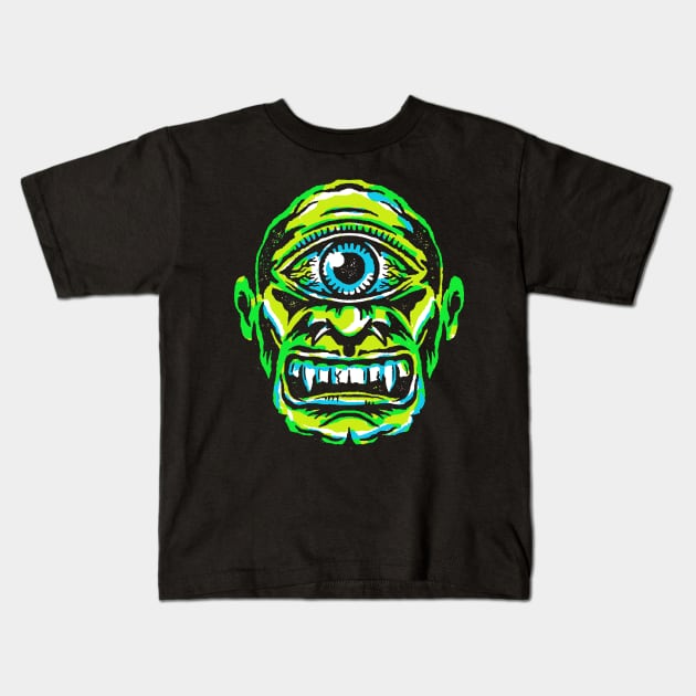 CYCLOPS Kids T-Shirt by THE HORROR SHOP